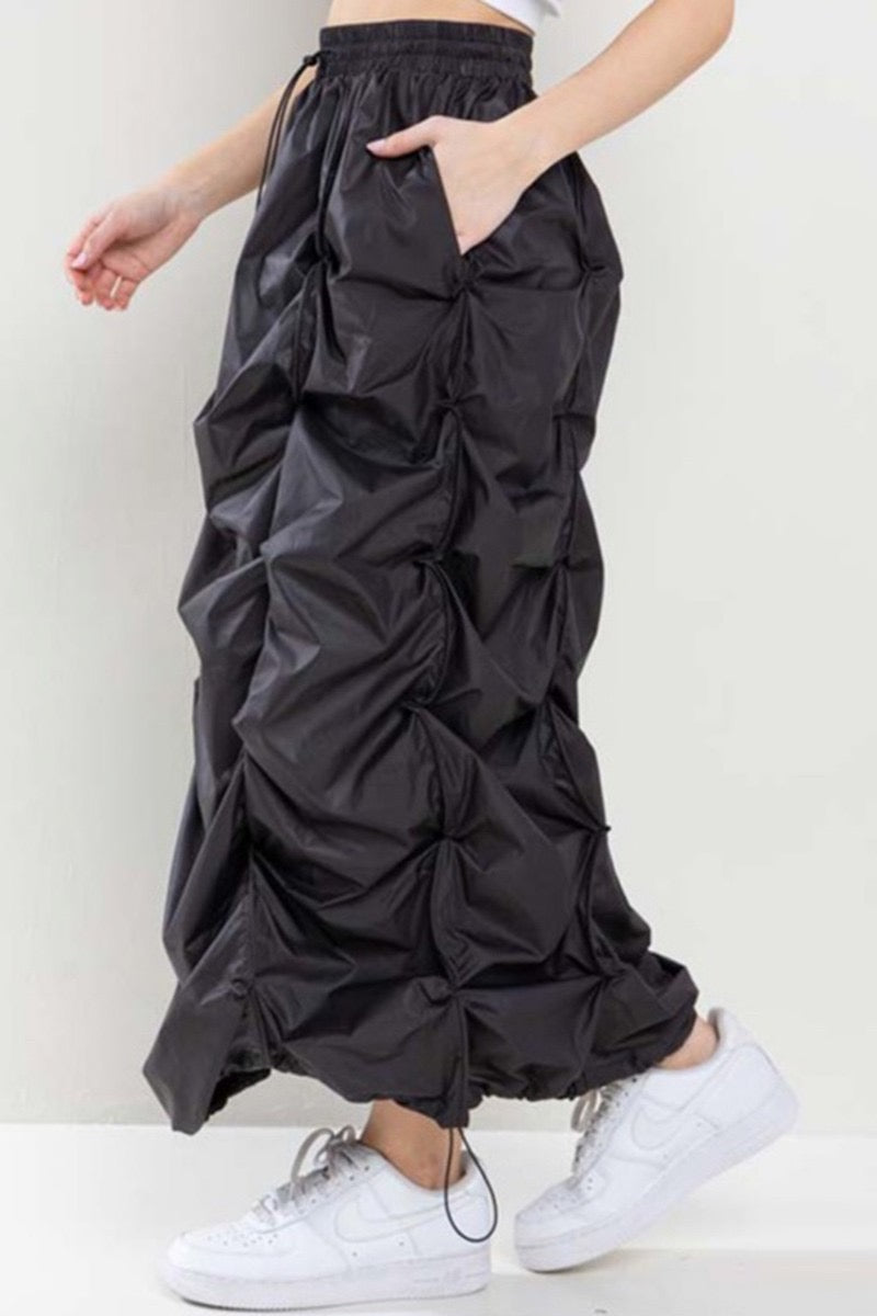 Drawstring Scrunch Skirt