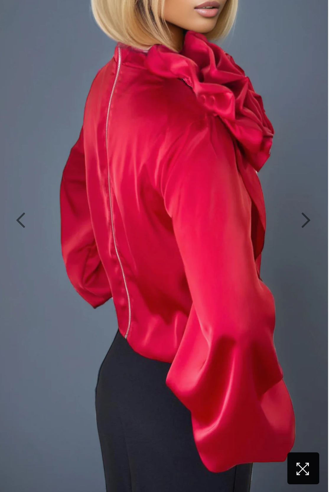 Rose Front Drape Shirt