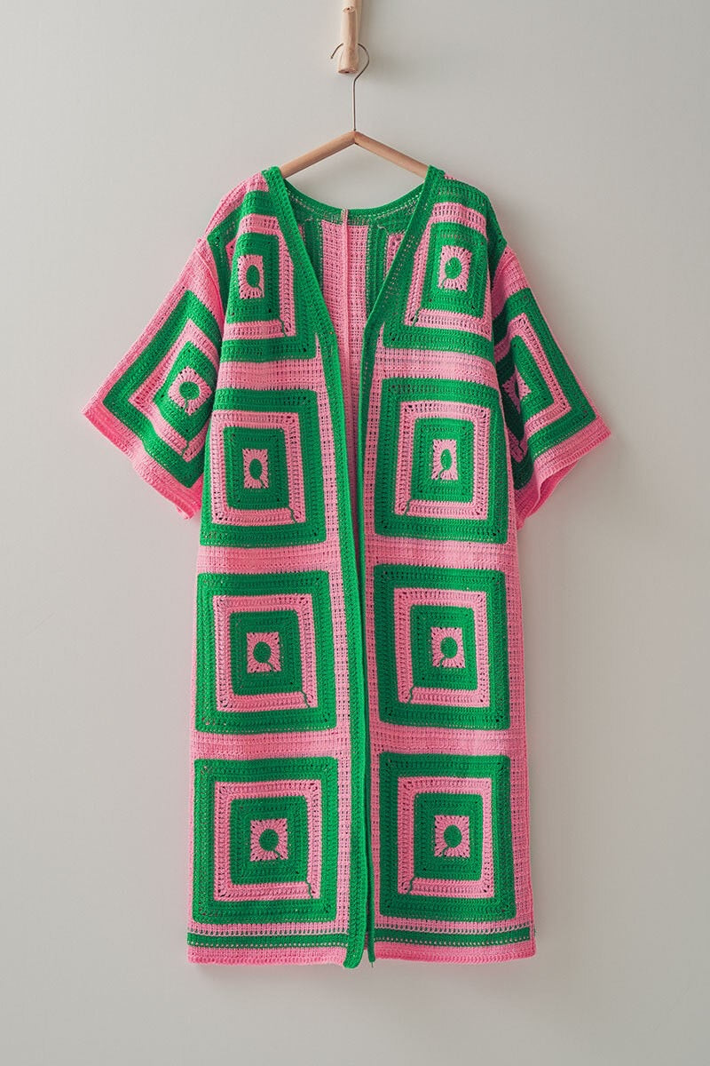 Geometric Crotchet Cardigan