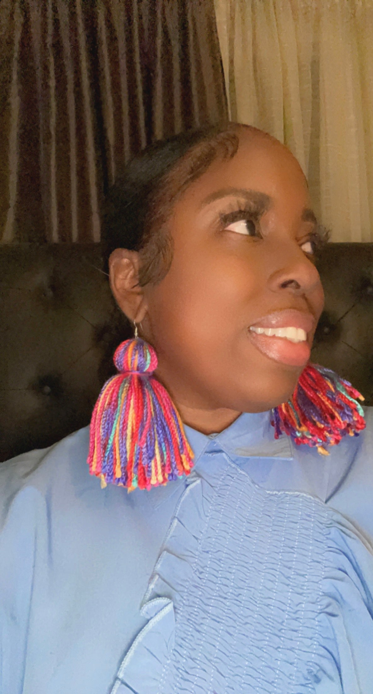 Rainbow Tassel Earrings