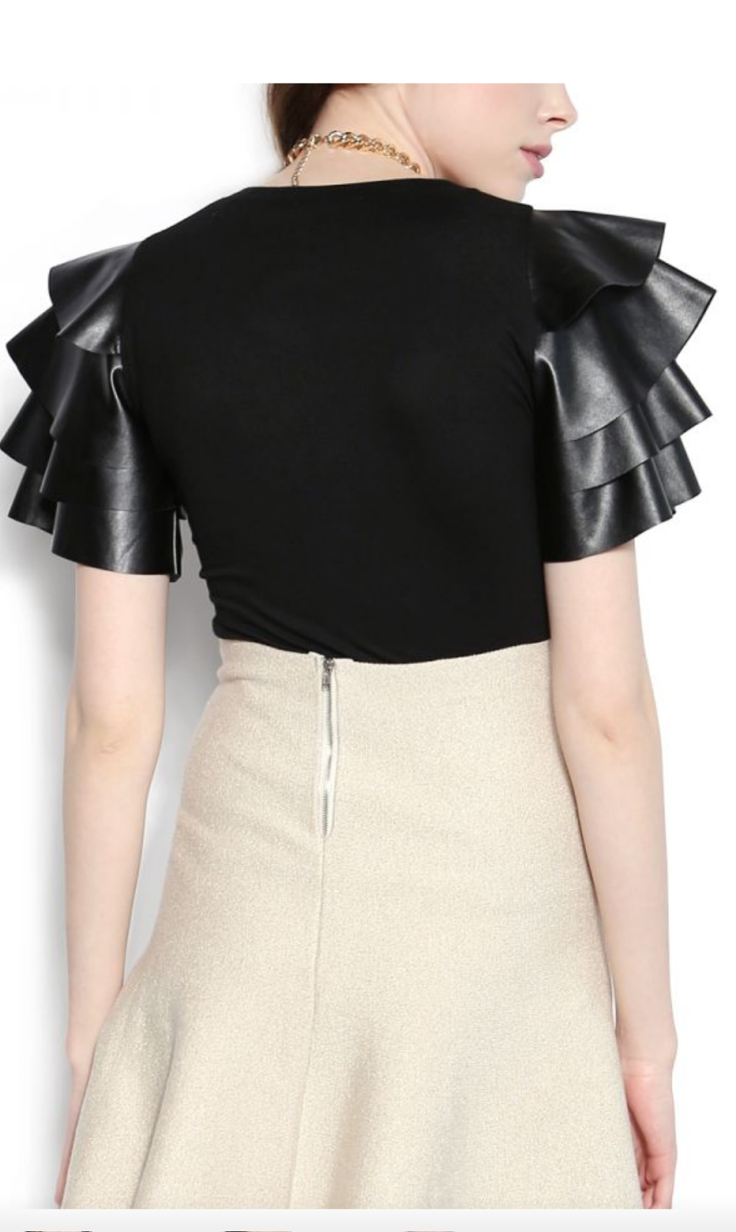 Black Peplum Top - SistahGirl