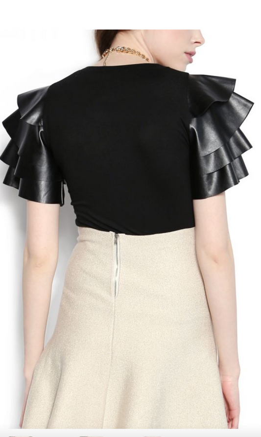 Black Peplum Top - SistahGirl