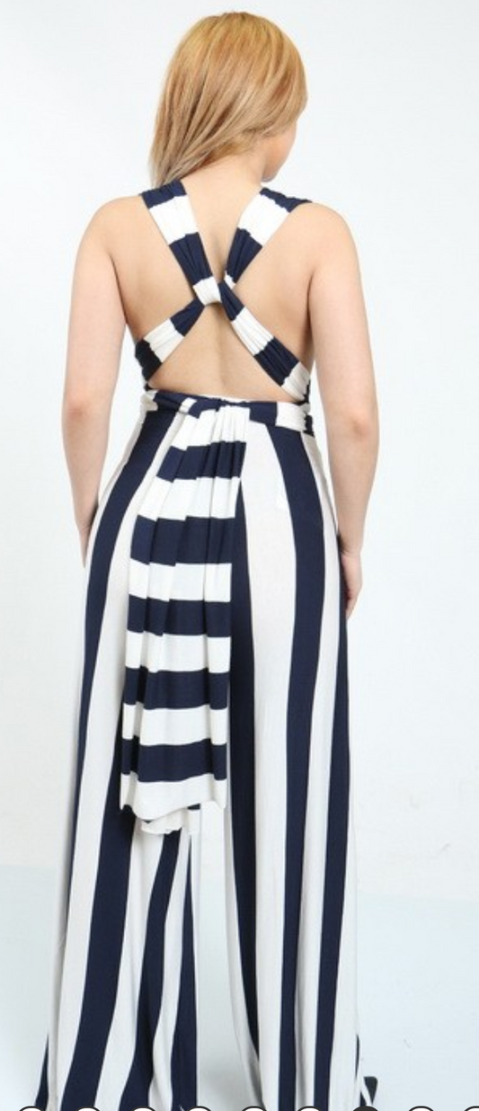 Black and White Versatile Jumpsuit - SistahGirl