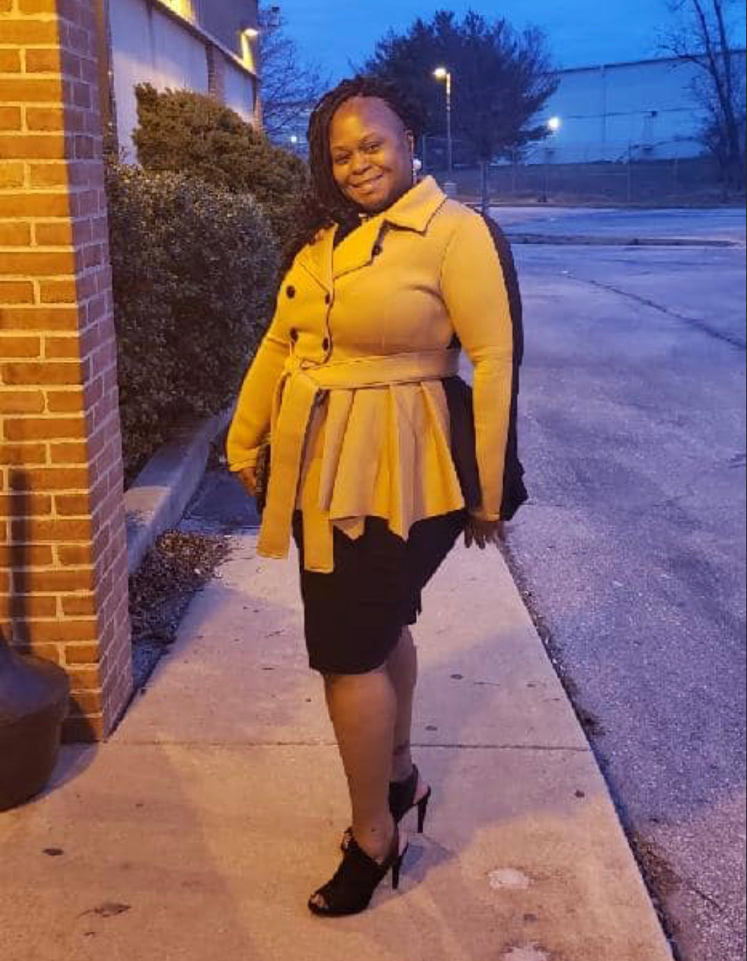 Plus Size Peplum Two Tone Jacket - SistahGirl