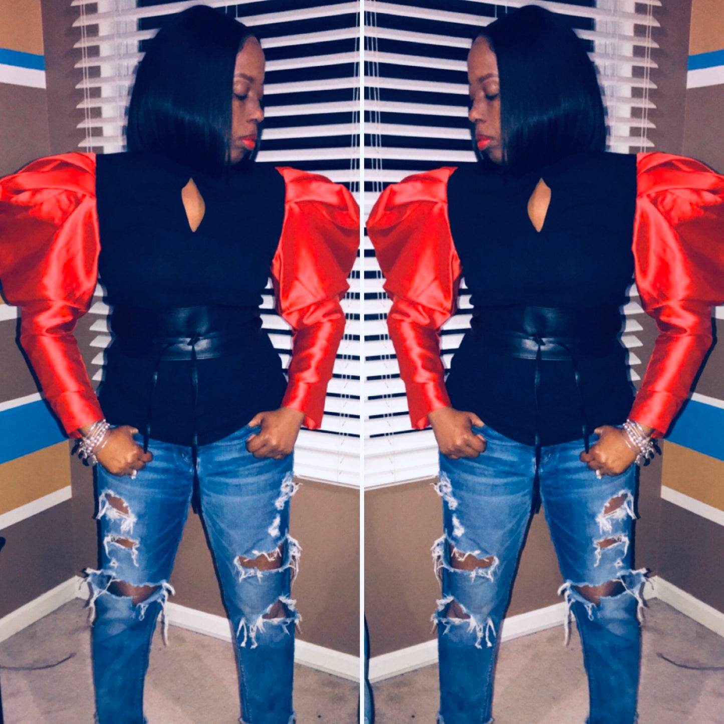 Puffy Sleeve Top - SistahGirl