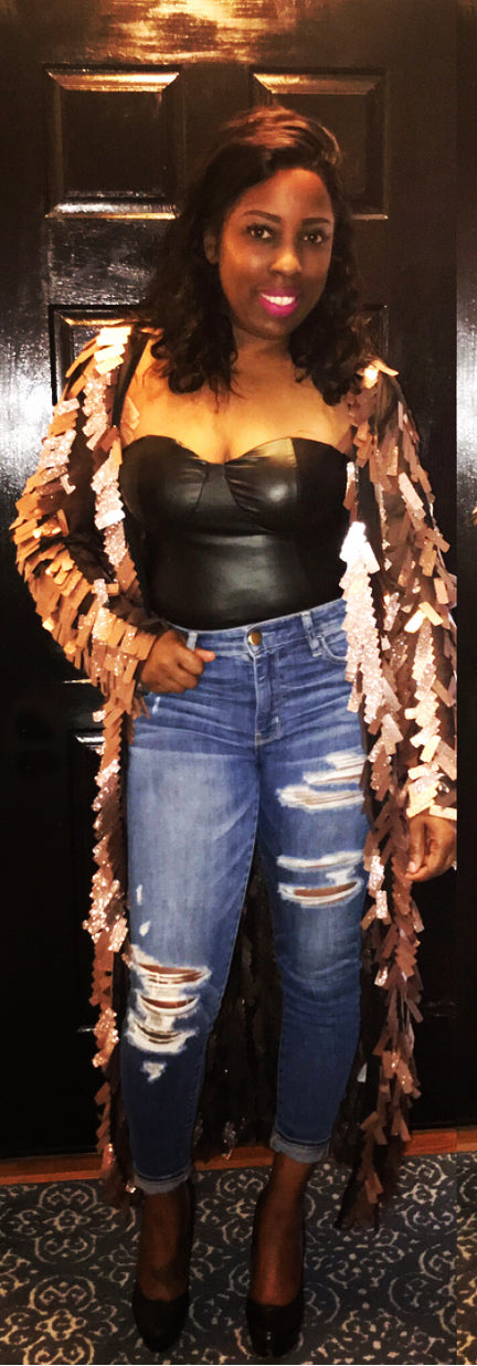 Rose Gold Cardigan/Duster - SistahGirl