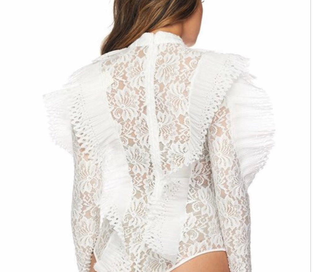 Ruffle Bodysuit Top - SistahGirl