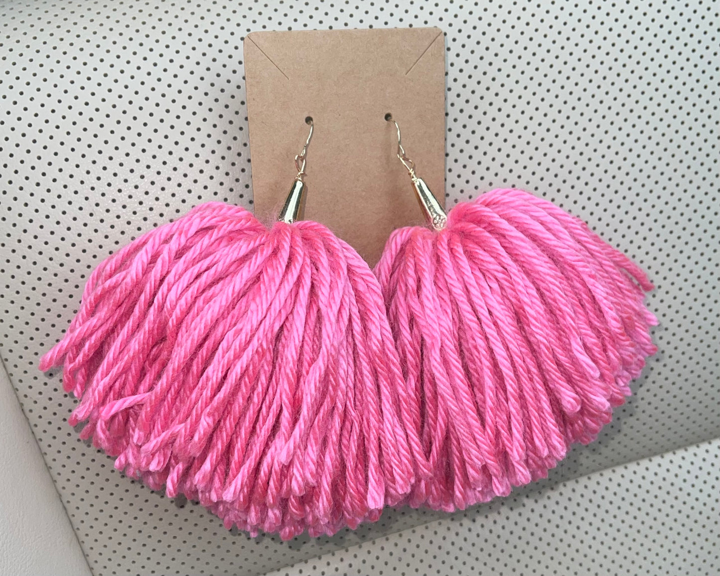 Pink Pom Pom Tassel