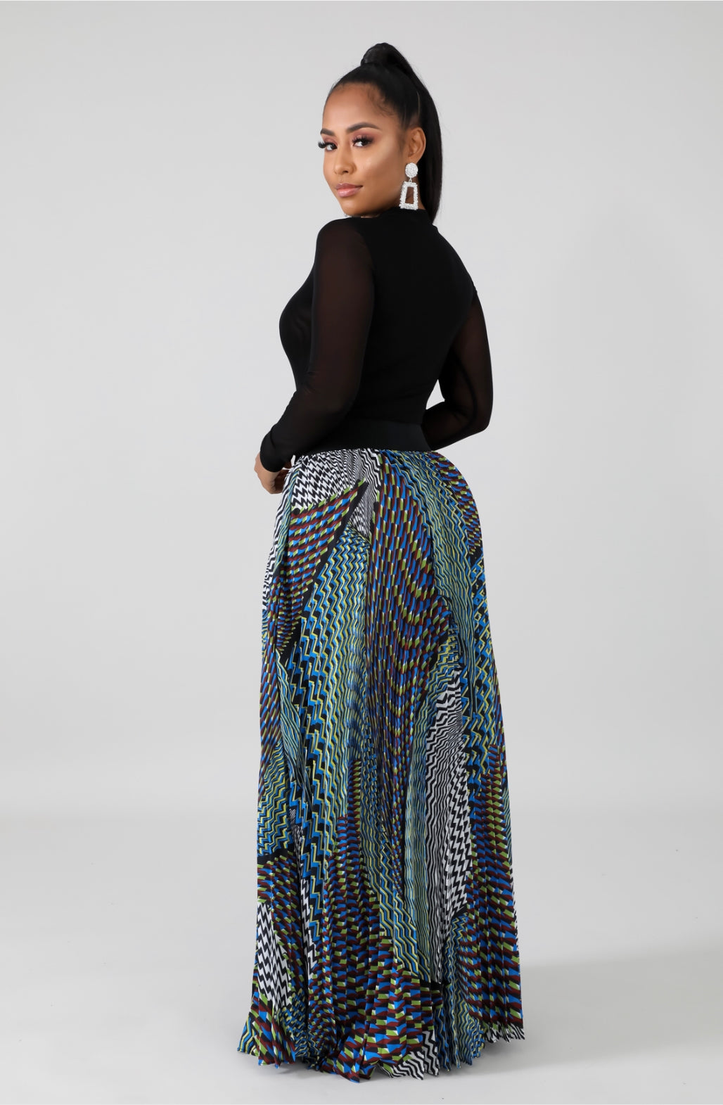 Leatherette Maxi Skirt - SistahGirl