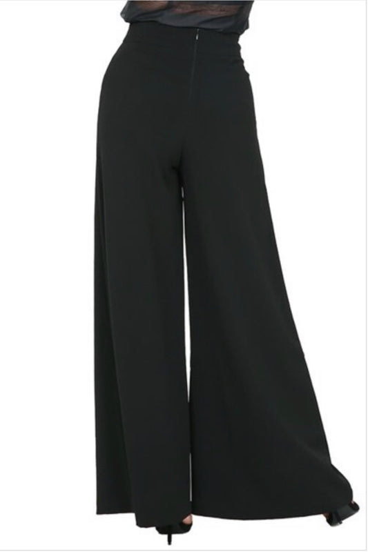 Color Block Wide Leg Pants - SistahGirl