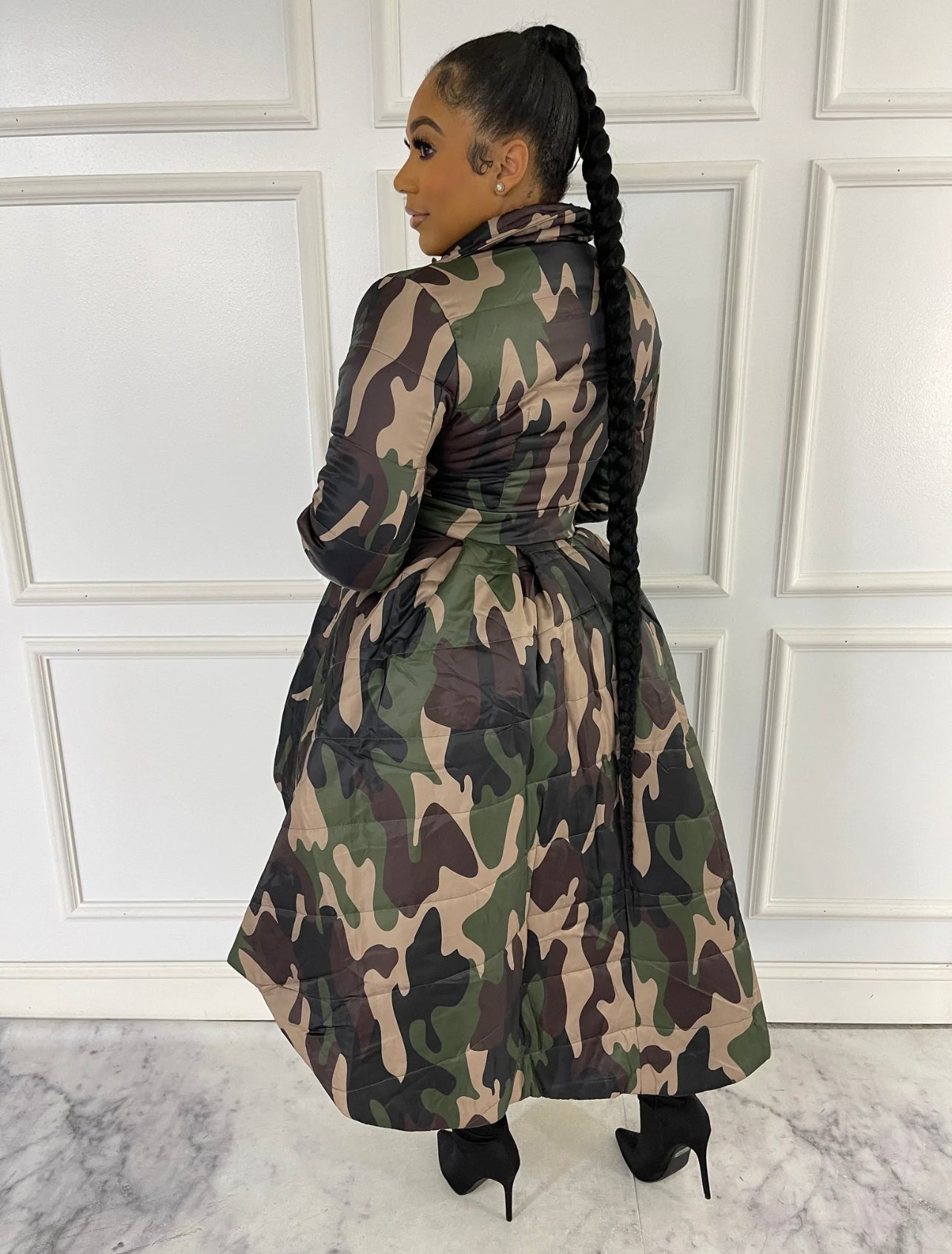 Camo Puffer Coat