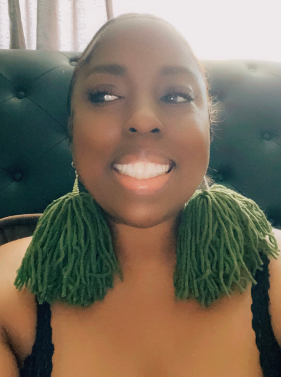 Green With Envy PomPom Tassels