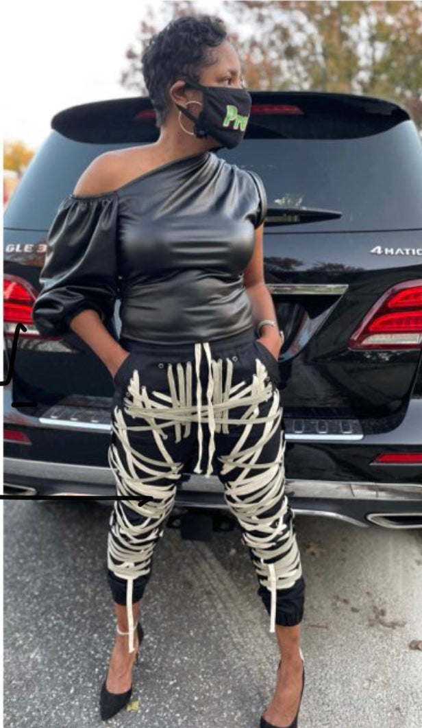 Laced Up Jogger Pants