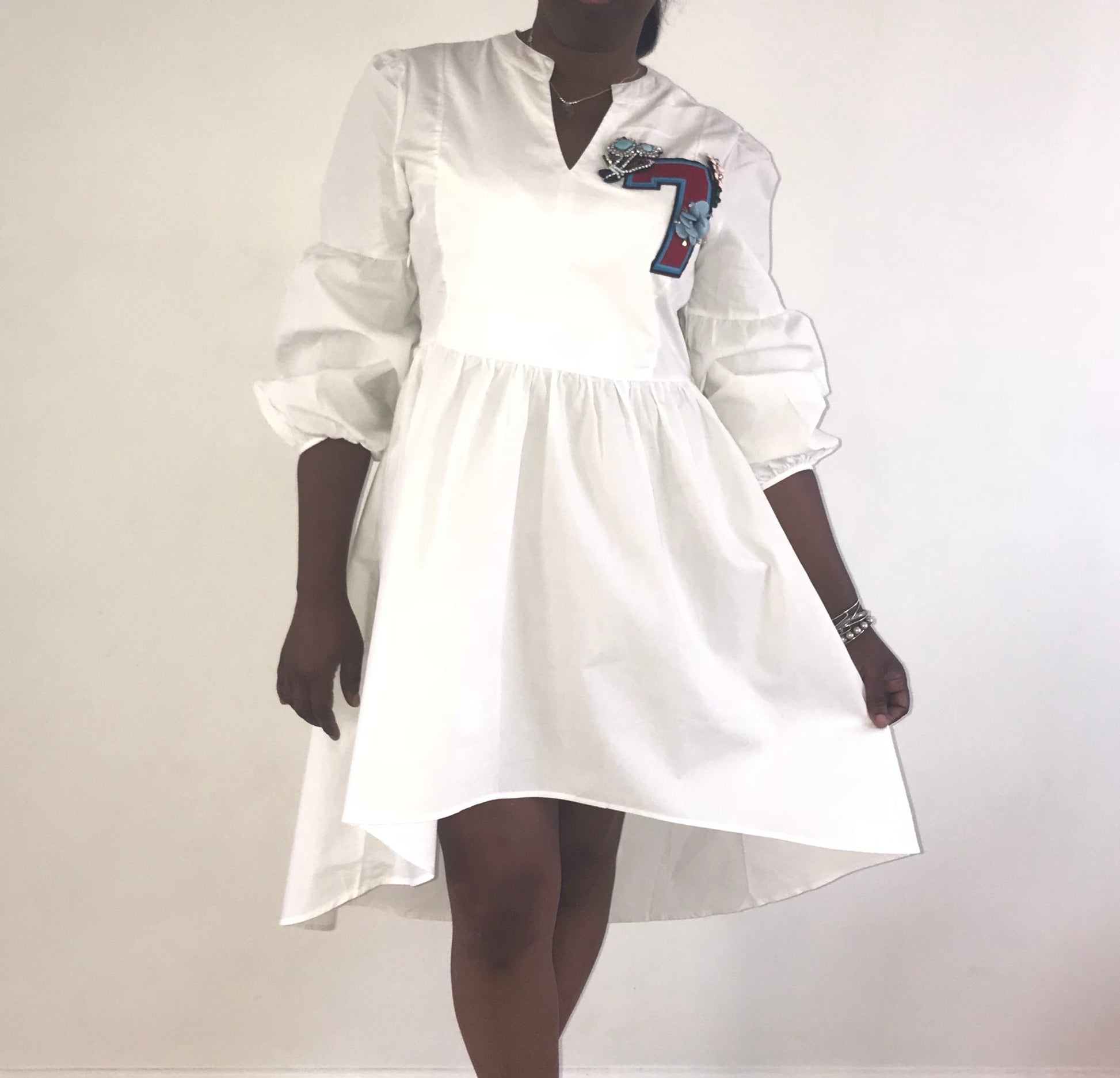 White Hi Lo  #7 Dress - SistahGirl