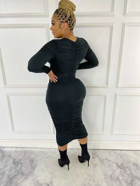 Ruched Bodycon Dress