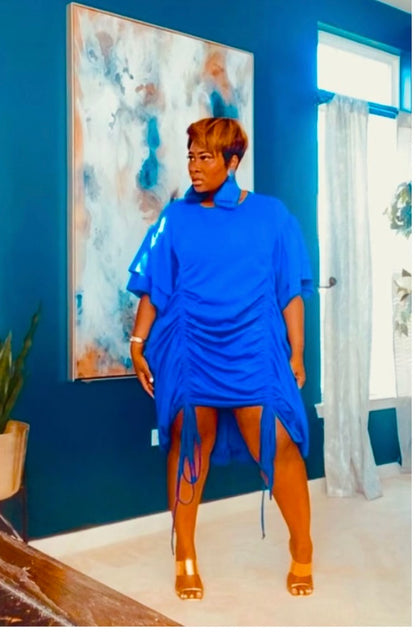 Royal Blue Midi Dress