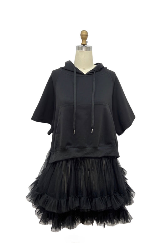 Tulle Hoodie Dress