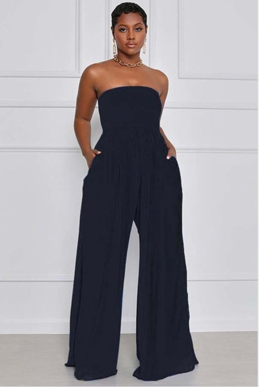 Black Chiffon Jumpsuit