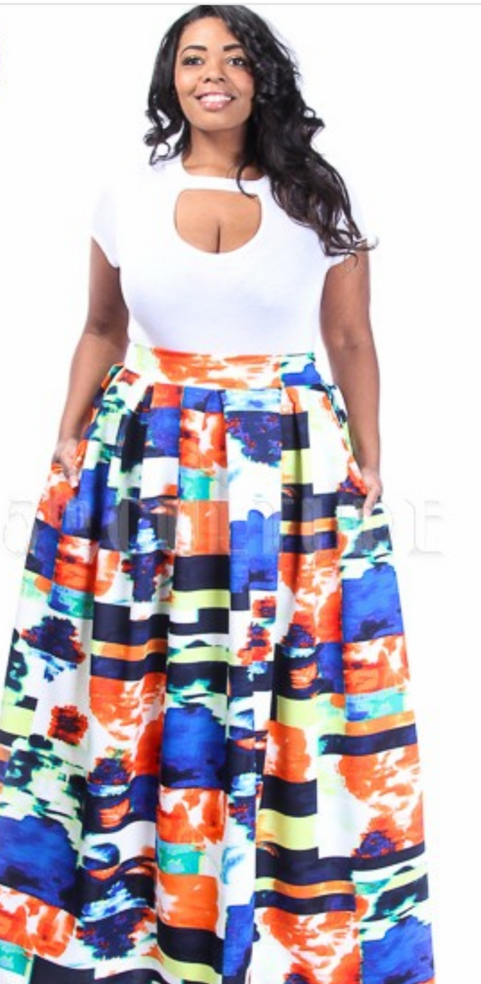 In Living Color Plus Size Maxi - SistahGirl