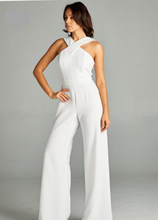White Cross Back Jumpsuit - SistahGirl