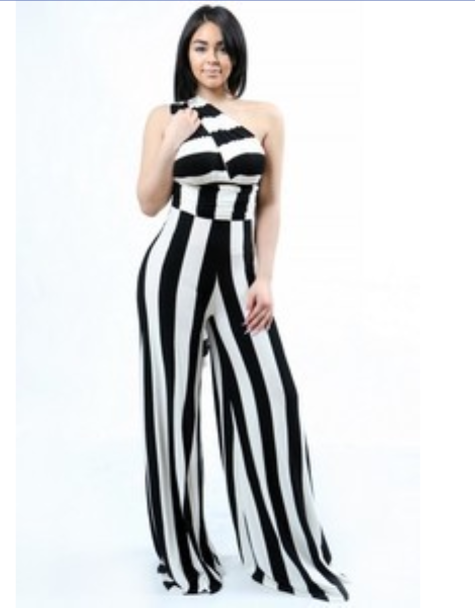 Black and White Versatile Jumpsuit - SistahGirl