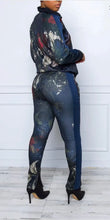 Blue Flower Track Suit