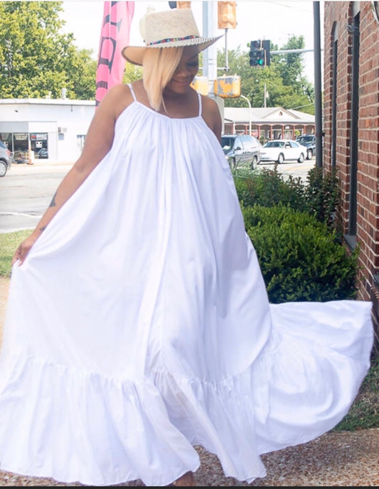 White Maxi Sundress - SistahGirl