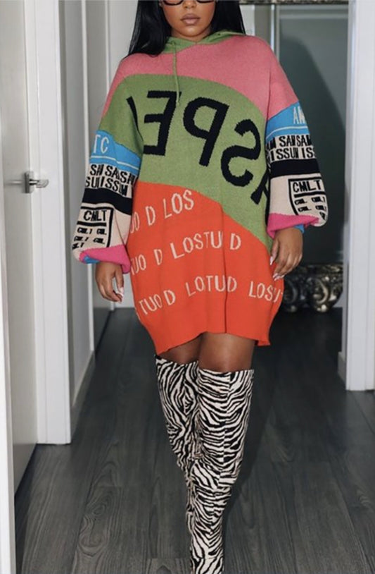 Multi Color Hoodie Sweater