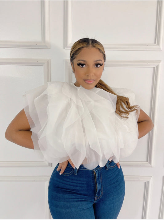 White Chiffon Top