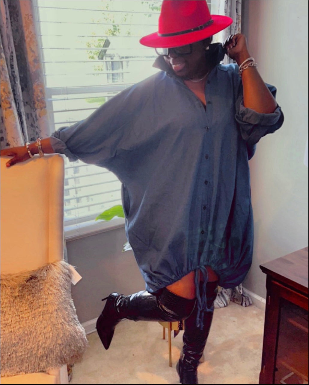 Over sized Denim Dress/Top