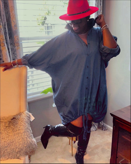 Over sized Denim Dress/Top