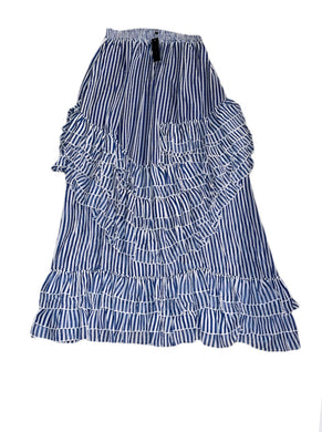Blue and White Maxi Skirt/Dress