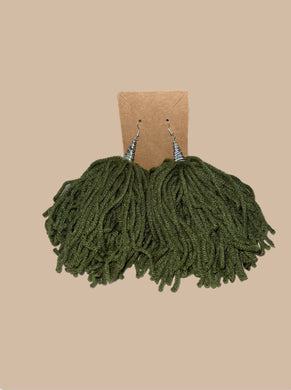 Green With Envy PomPom Tassels