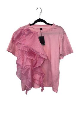 Pink Ruffle Shirt