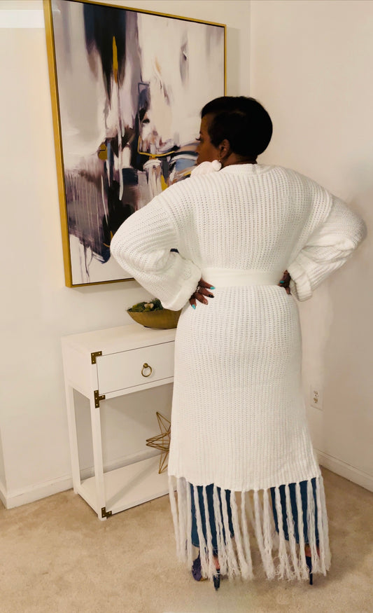 White Cardigan